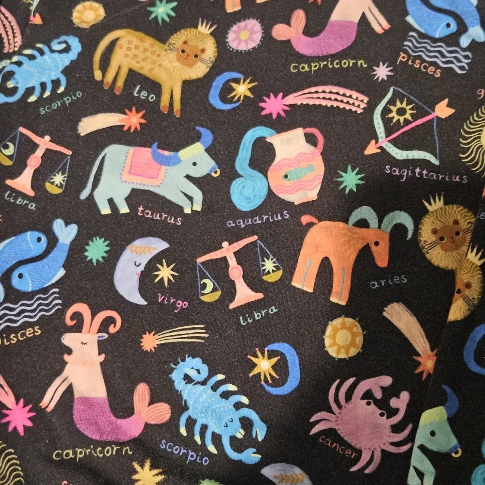Little Sleepies Star Signs Bamboo Crewneck Sweatshirt Size 6 Zodiac Astrology